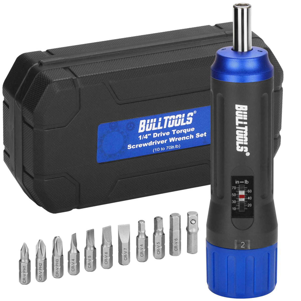 Torque Screwdriver Wrench Set, 10 to 70 Inch Pounds S716