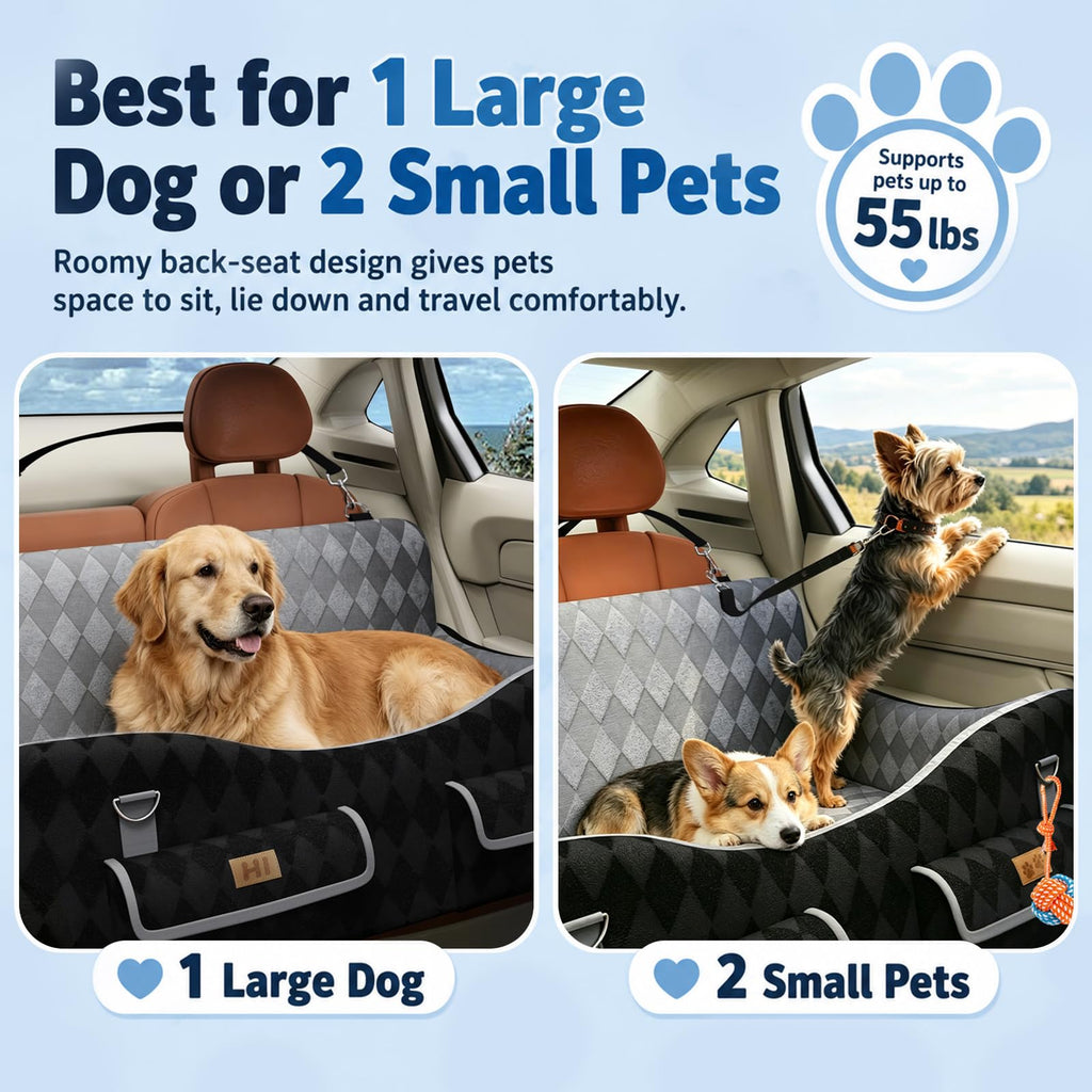 Medium & Large Dog Car Seat with Memory Foam Cushion N444420