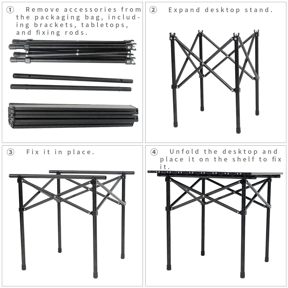 Portable Aluminum Folding Camping Table with Carry Bag P927