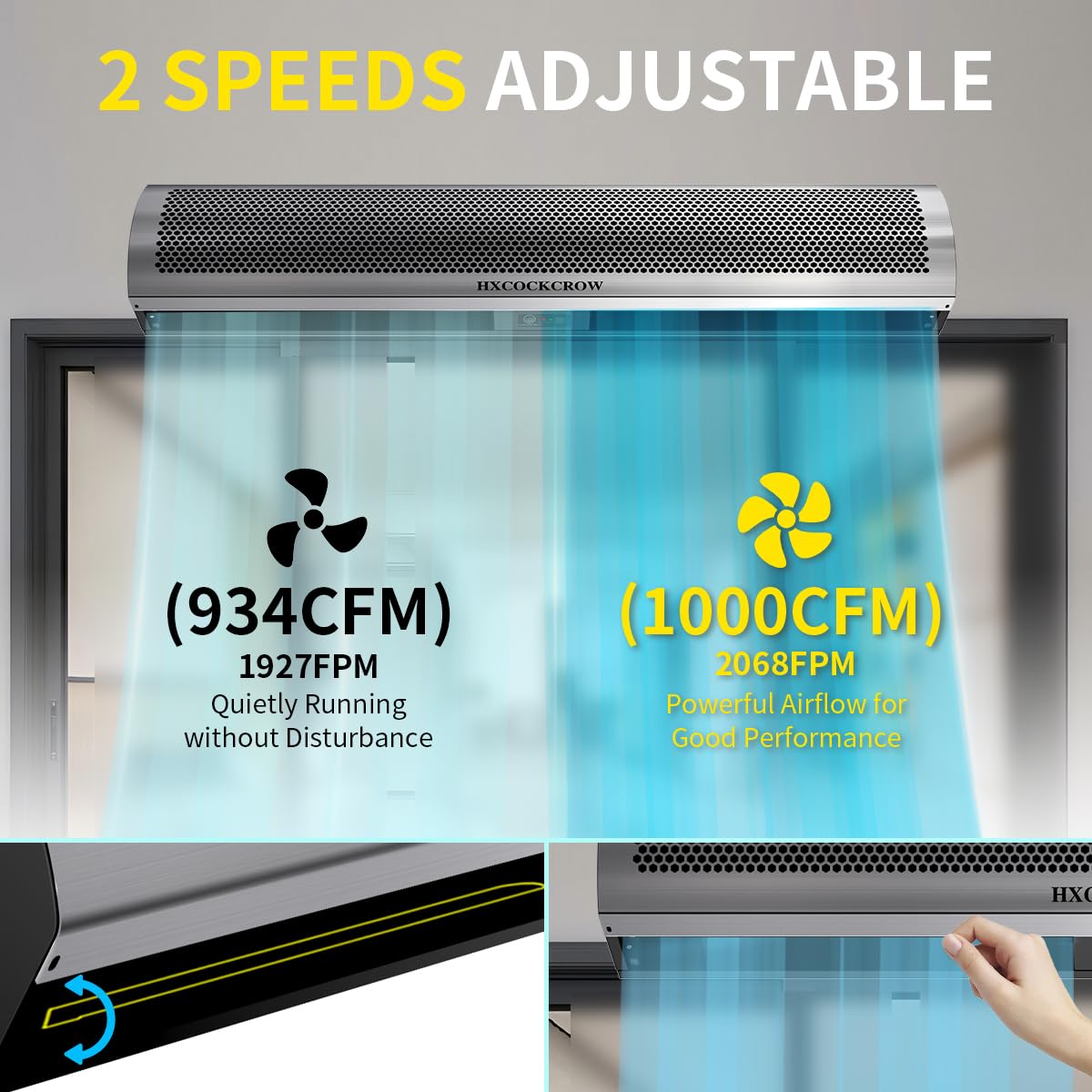 36 Inch Stainless Steel Air Curtain Door Fan K91092