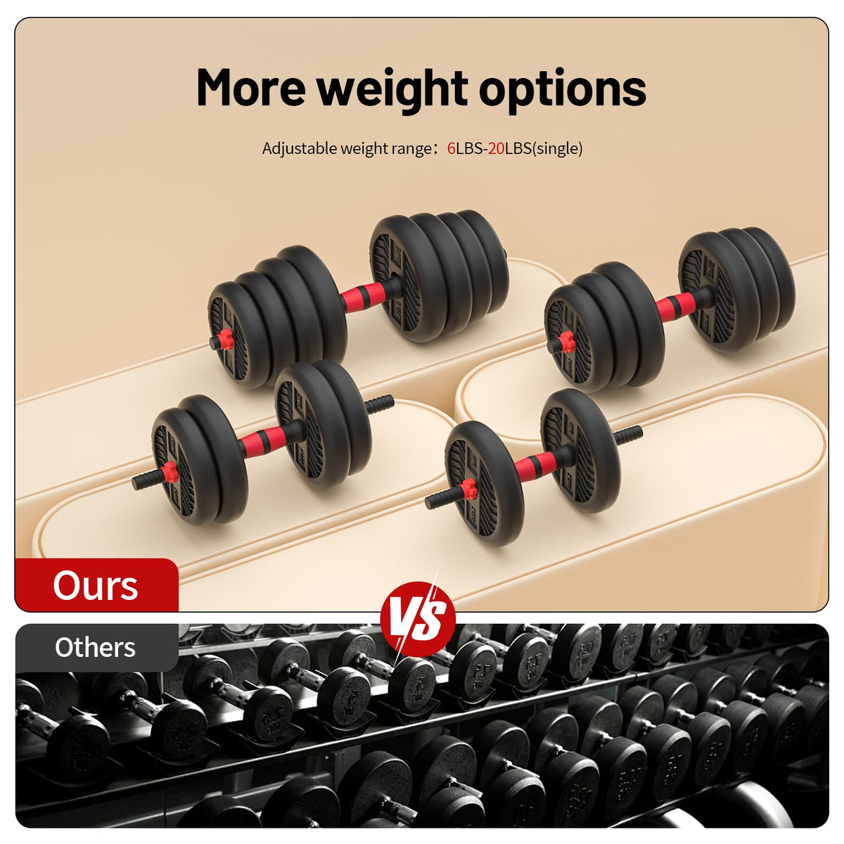 Adjustable Dumbbells Set R142