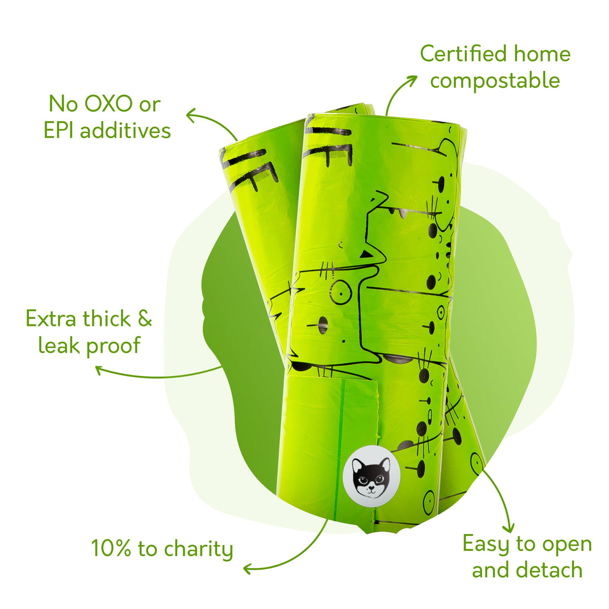 Compostable Cat Litter Bags XL 30 Count M94716