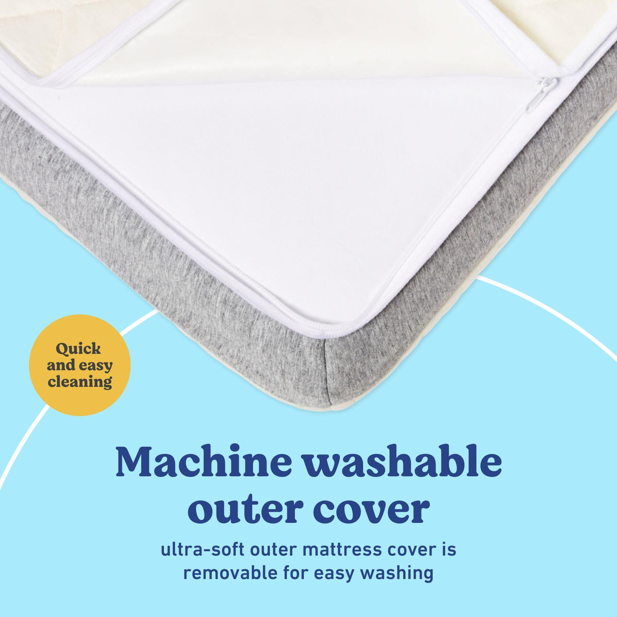 2-in-1 Dual Sided Baby Crib & Toddler Mattress D243
