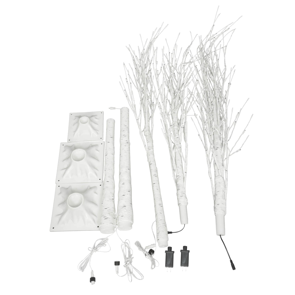 White Birch Tree Set with 246 LED Lights W454325