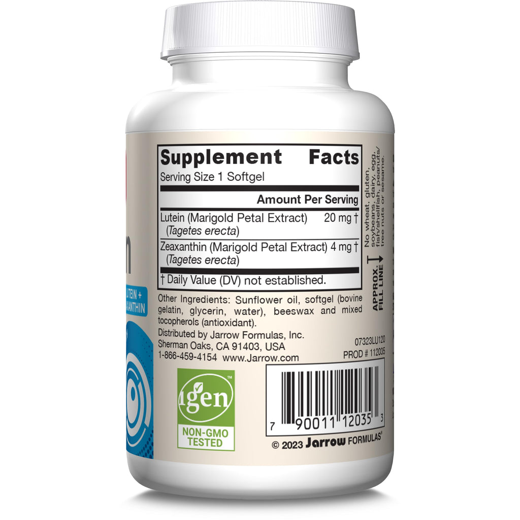 Lutein 20 mg with Zeaxanthin 120 Softgels C319538
