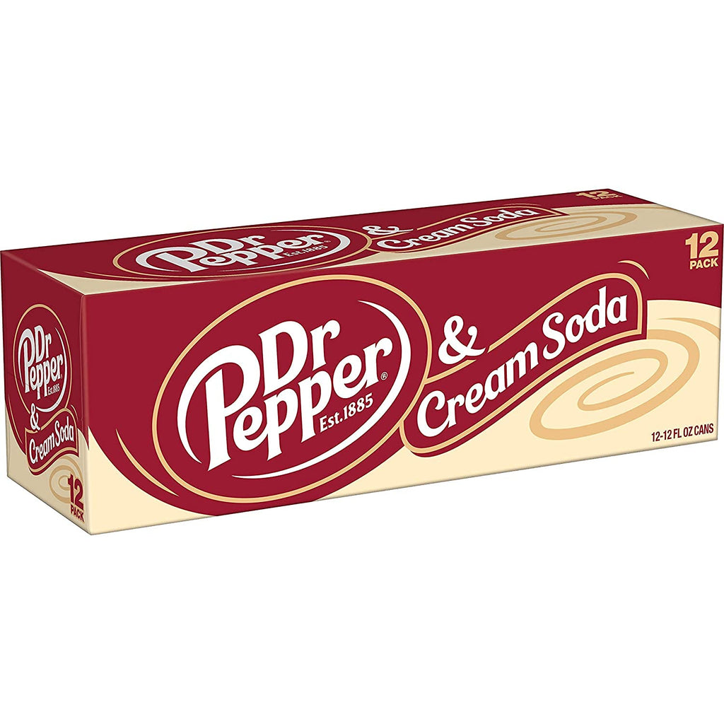 Dr Pepper and Cream Soda Zero 12 fl oz Cans 24 Count E133594