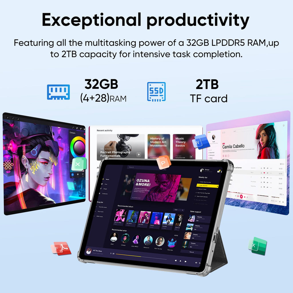 10.1" Android Tablet Octa-core 10GB RAM 64GB ROM Gray J923