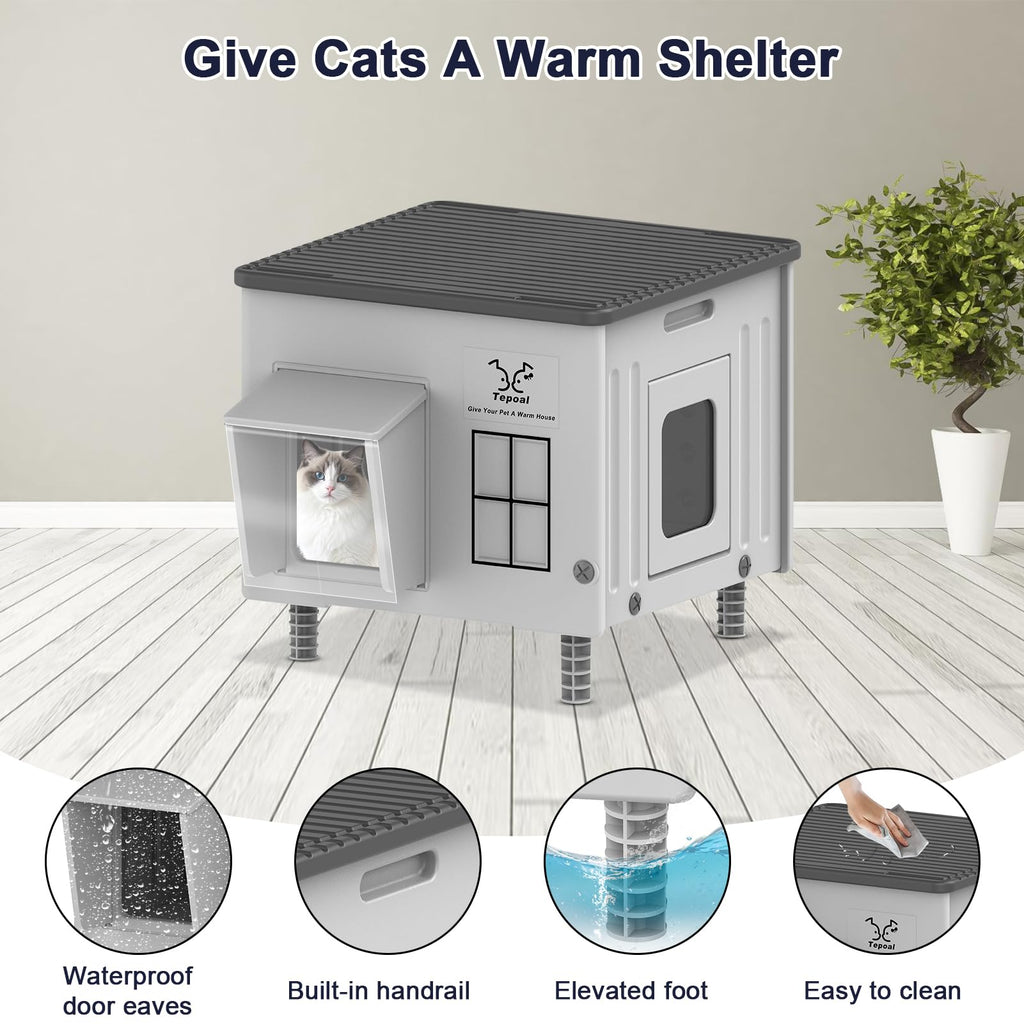 Heated Insulated Cat House X591069