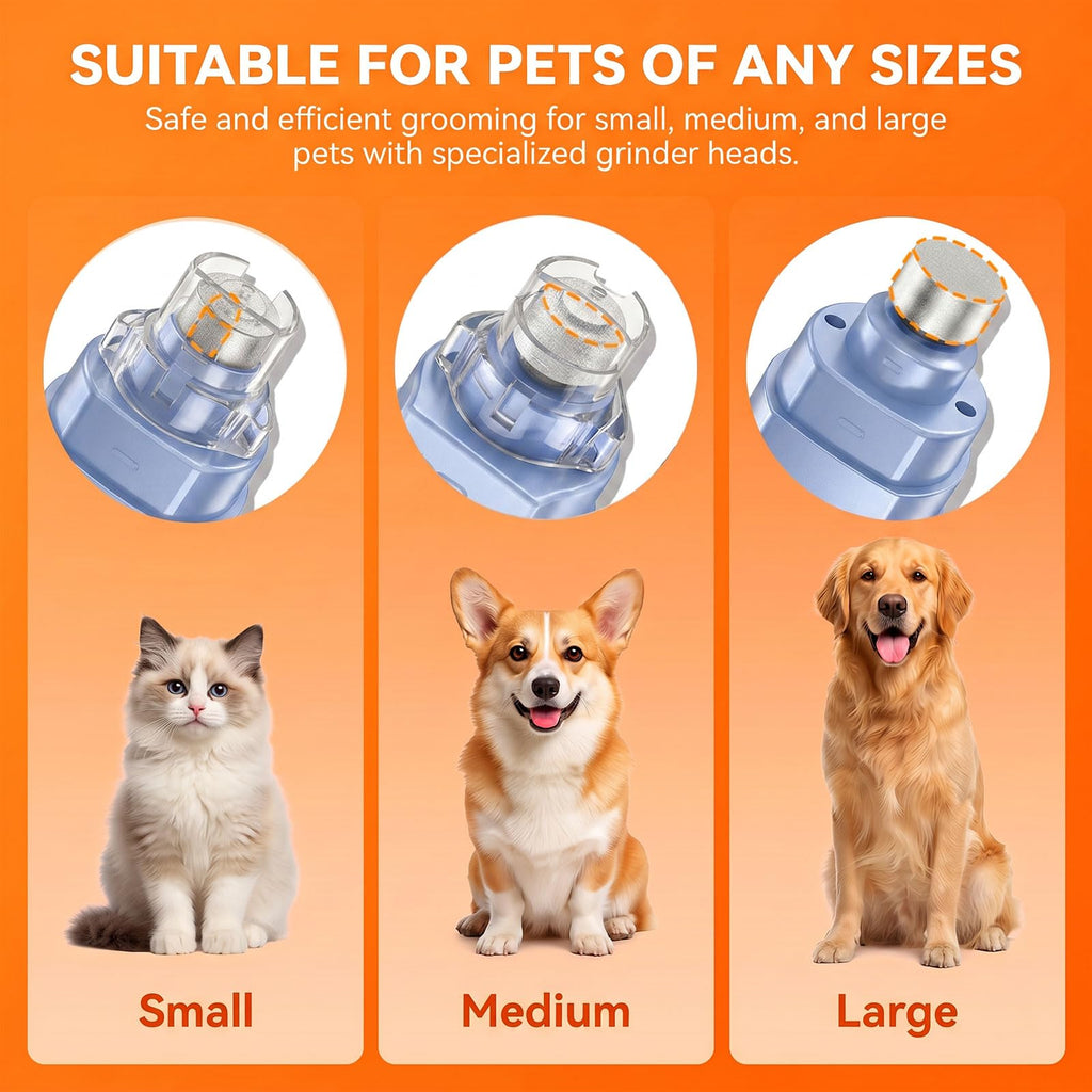5-Speed Ultra Quiet Dog Nail Grinder with LED Light U3239