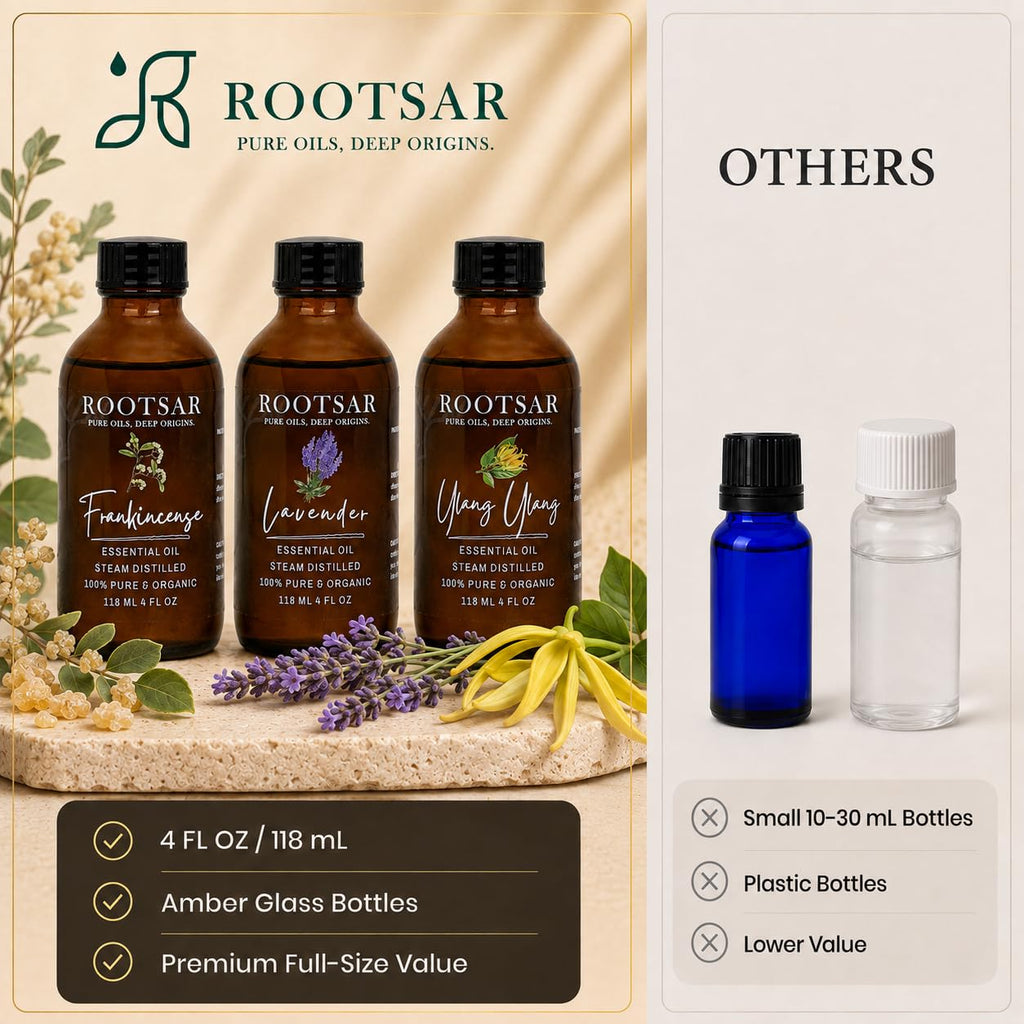 3 Pack Lavender Ylang Ylang Frankincense Essential Oils 4 Fl Oz L654
