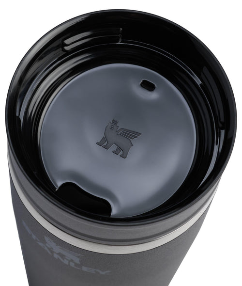 16 oz Black Travel Mug J377