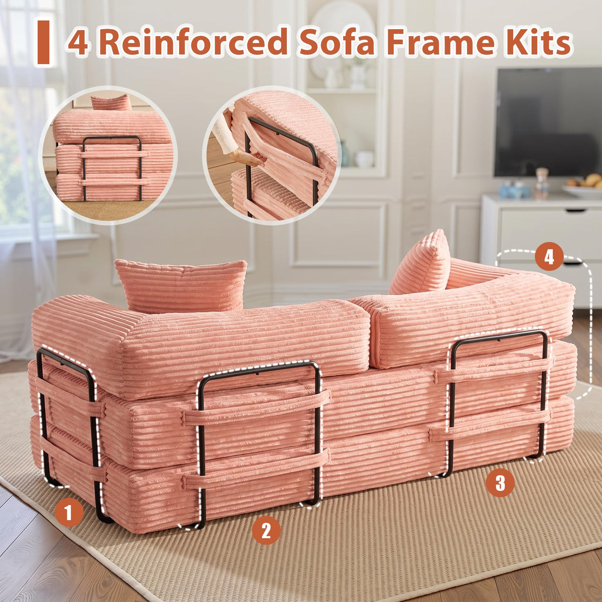Convertible Futon Sofa Bed X444