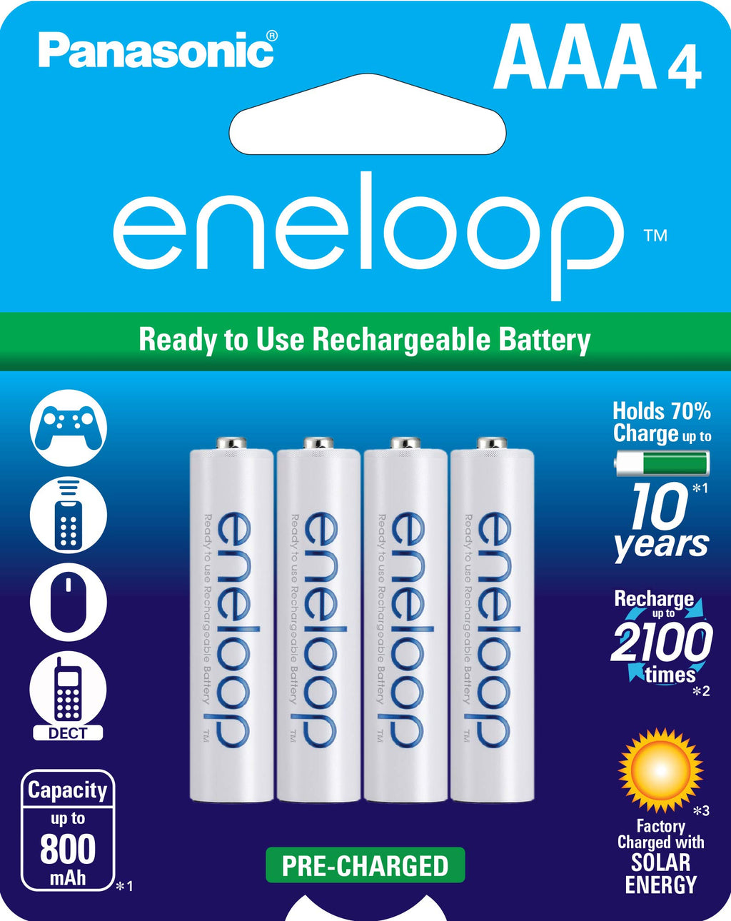 8AA 4AAA Ni-MH Rechargeable Batteries with Quick Charger R381