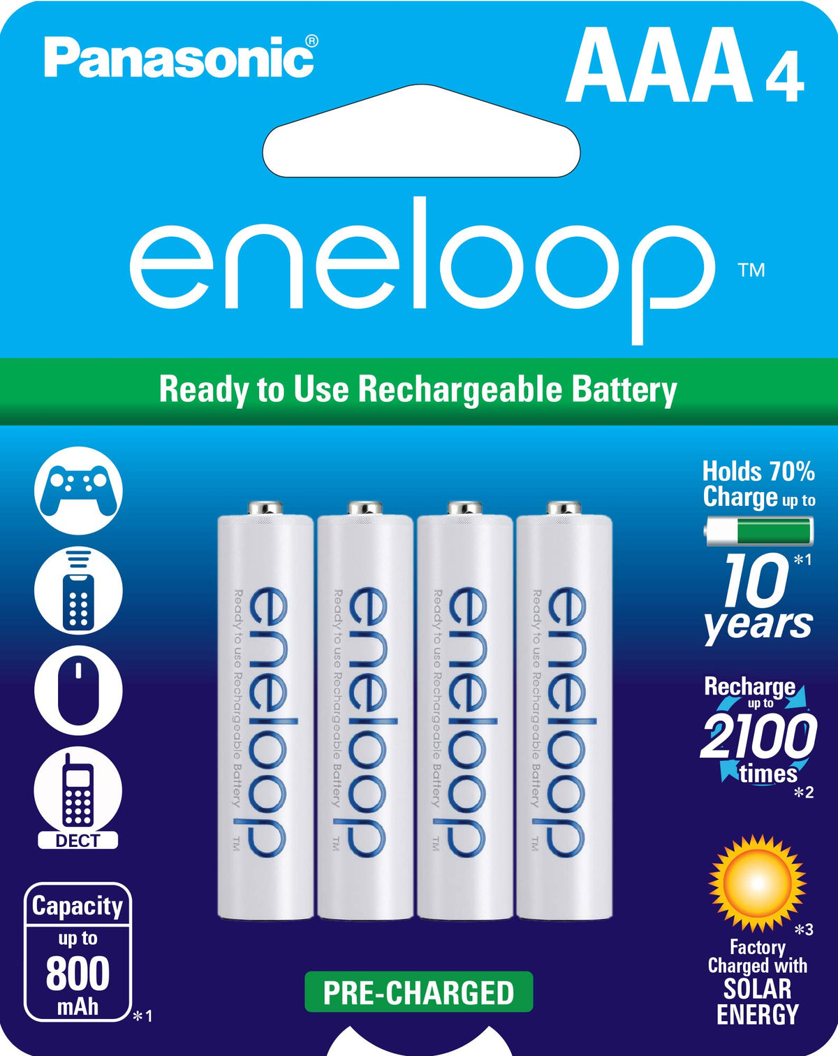8AA 4AAA Ni-MH Rechargeable Batteries with Quick Charger R381