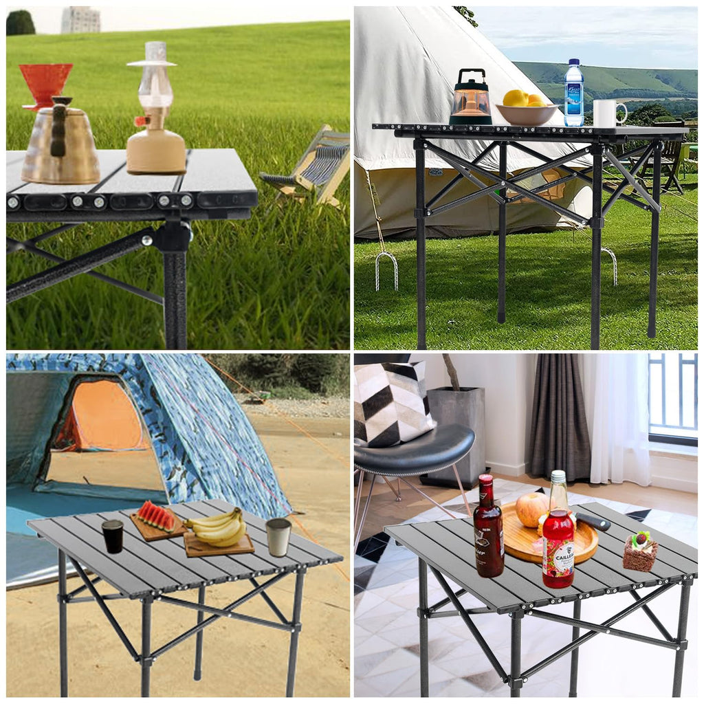 Portable Aluminum Folding Camping Table with Carry Bag P927