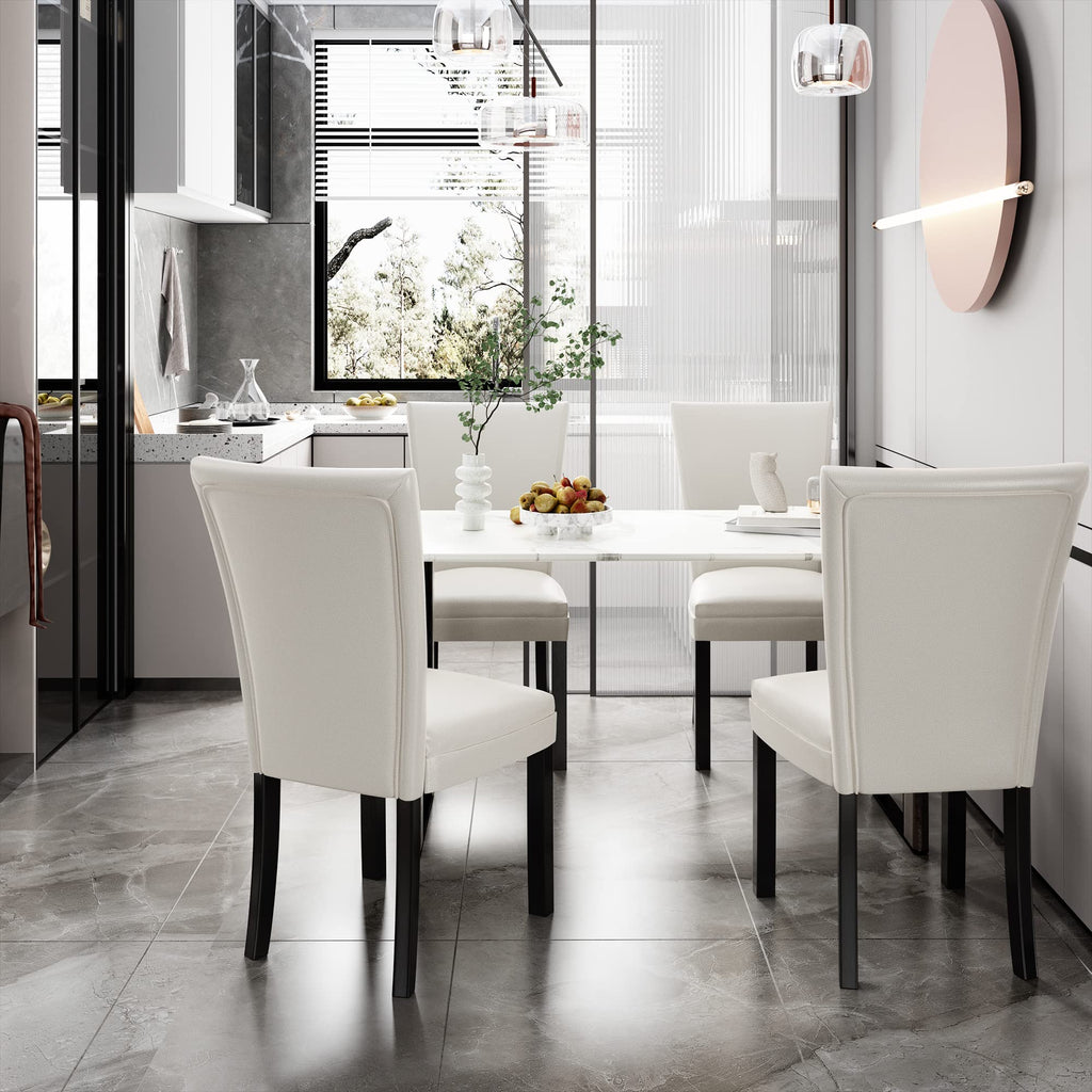 Faux Leather Upholstered Dining Chairs Set of 2 K271267