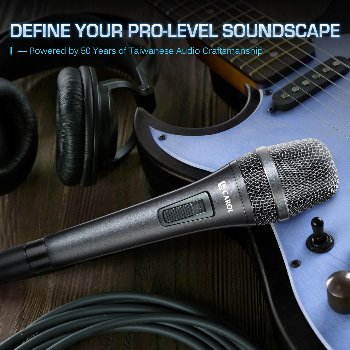 XLR Wired Dynamic Cardioid Vocal Microphone with Switch X34048
