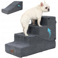 4-Step Dog Stair and Ramp with Non-Slip Bottom Grey H358577