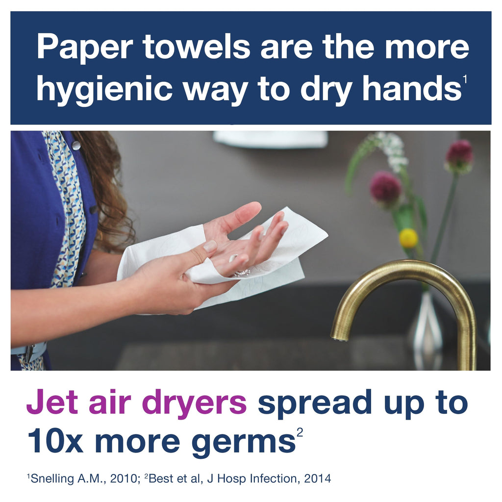 White Multifold Hand Towel, 16 x 250 Towels F977585