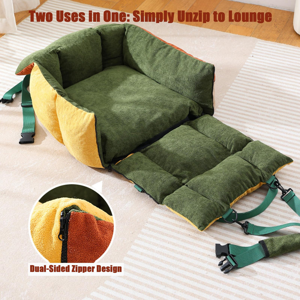2-in-1 Elevated Dog Car Seat K4797