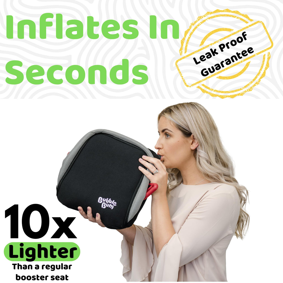 Inflatable Backless Booster Car Seat B163