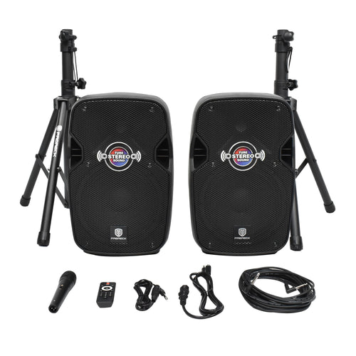 10-Inch Bluetooth PA Speaker System with Wired Microphone T559887