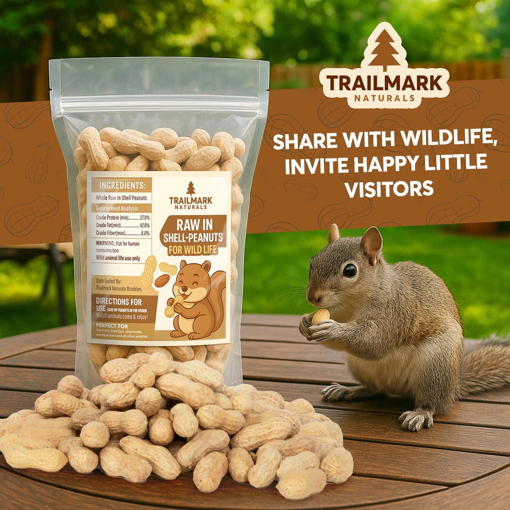 Raw Peanuts for Squirrels and Birds, 2 Pack of 5 Lb Bags Z13592