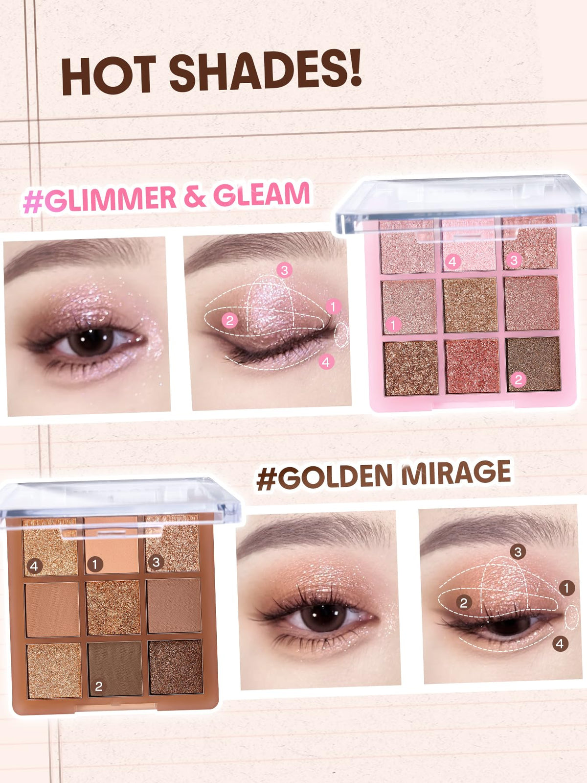 9-Color Shimmer & Matte Eyeshadow Palette Q9781