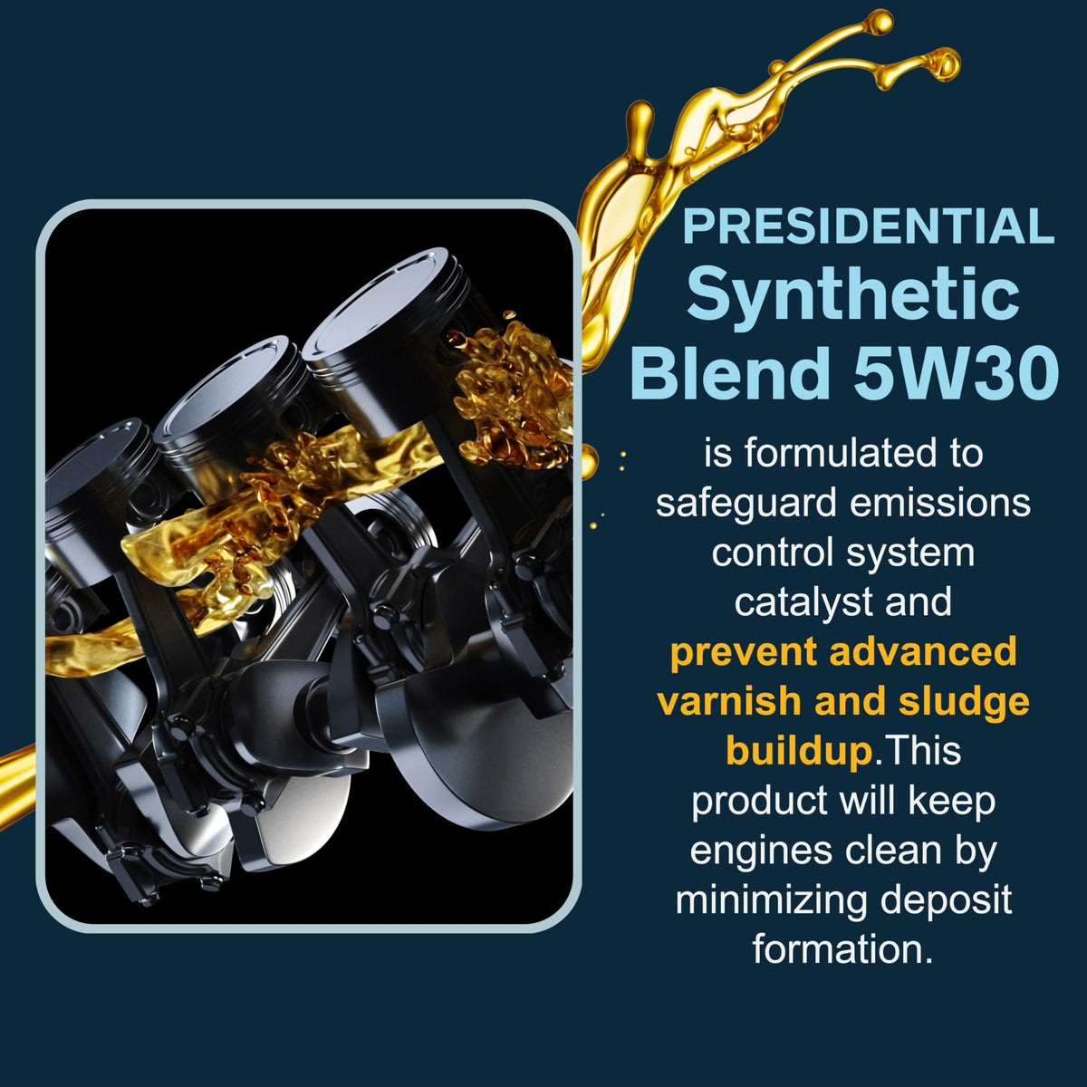 5W30 Synthetic Blend Motor Oil 5 Gallon G495