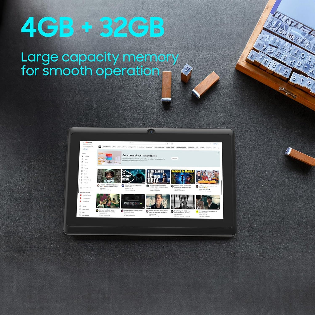 Android Tablet 10 inch 6GB RAM 32GB ROM Quad-core H9765