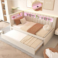 White Twin Size Daybed with Trundle X3466