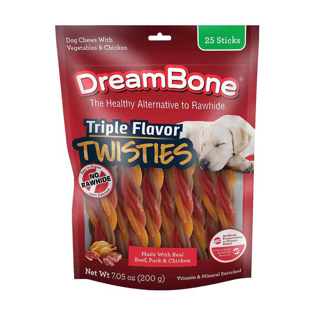 Rawhide-Free Dog Treats with Real Protein, 25 Count X187912