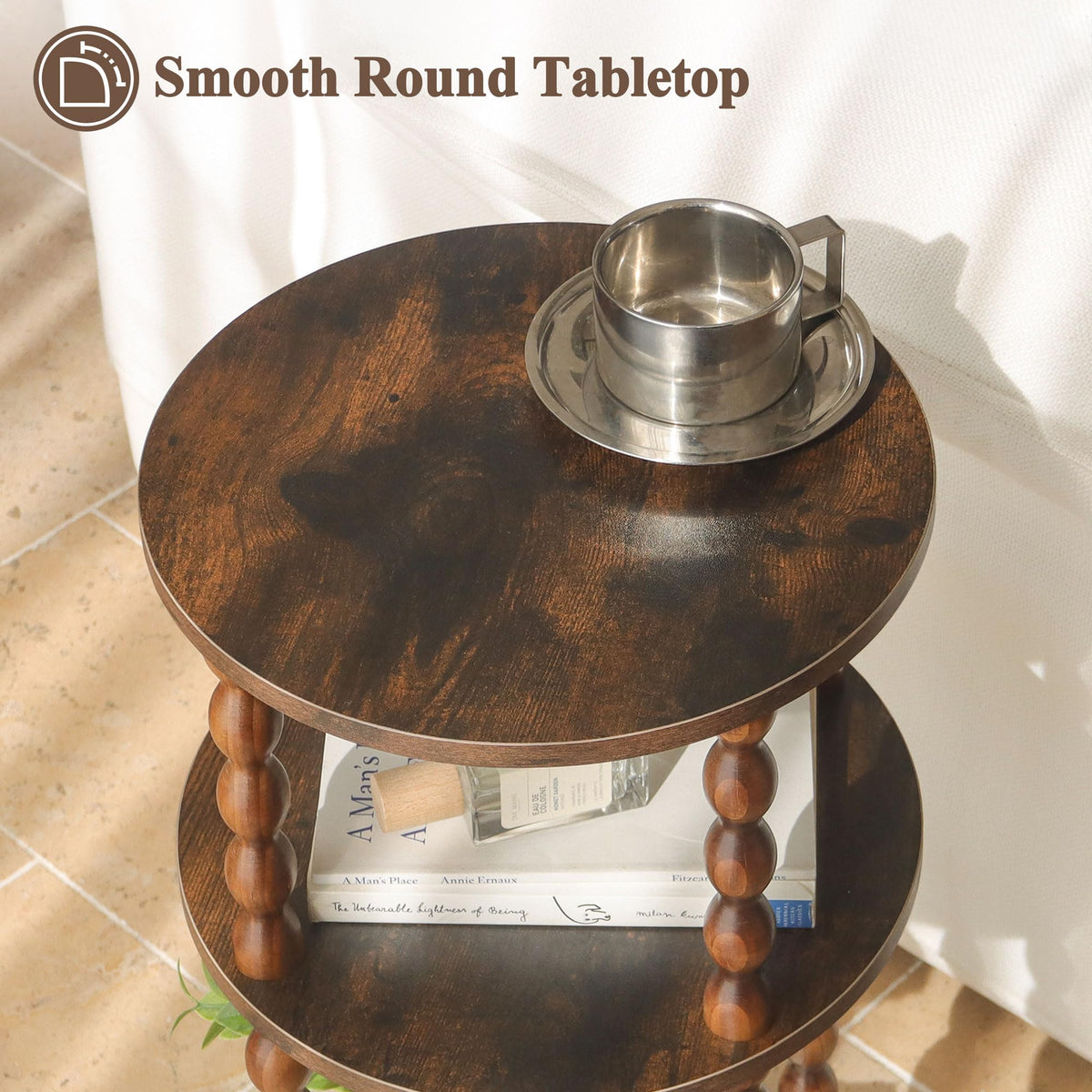Small 3-Tier Round Side Table Q790