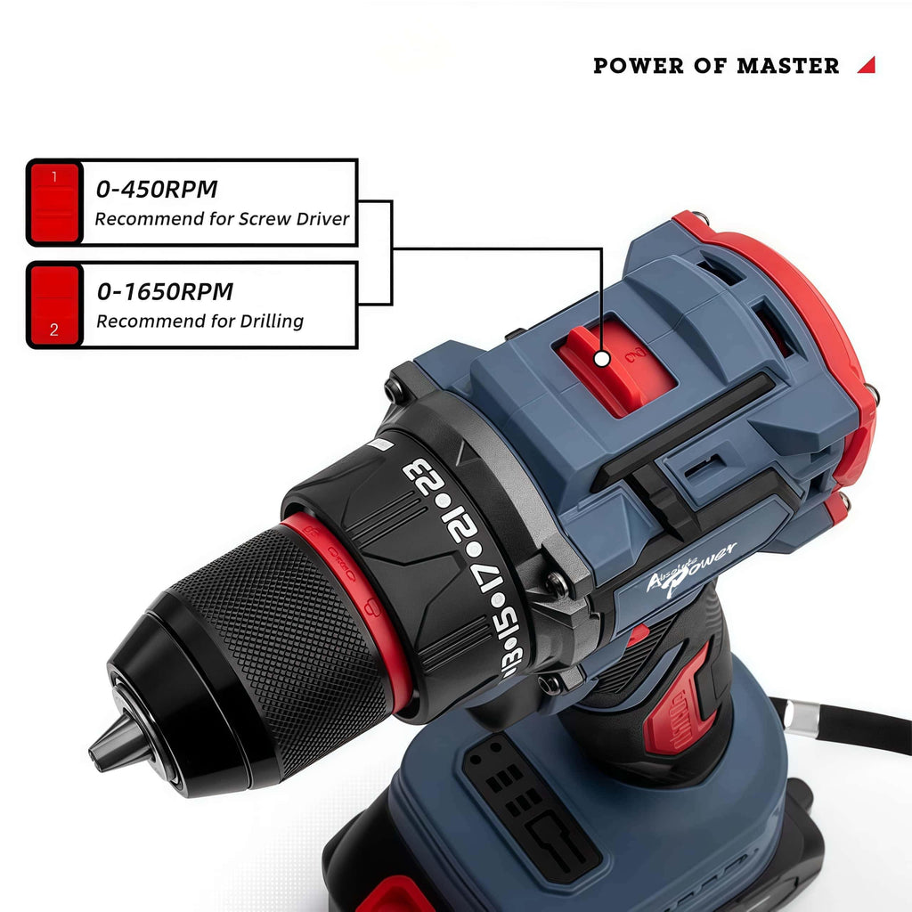 36V Cordless Hammer Drill Impact Driver Set 2.0AH Battery K131