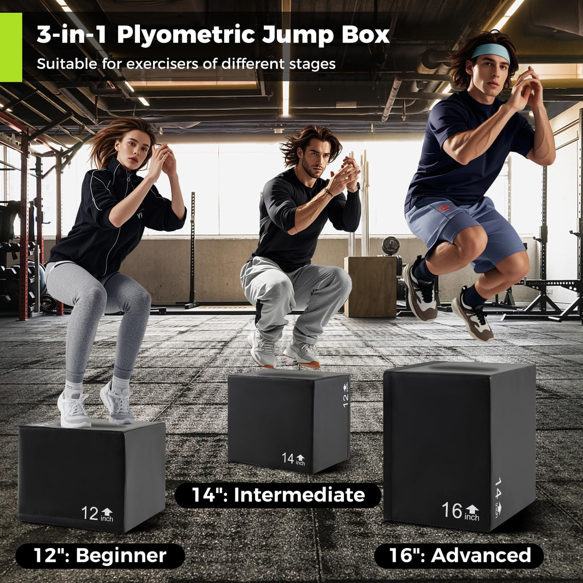 3 in 1 Plyometric Jump Box A874