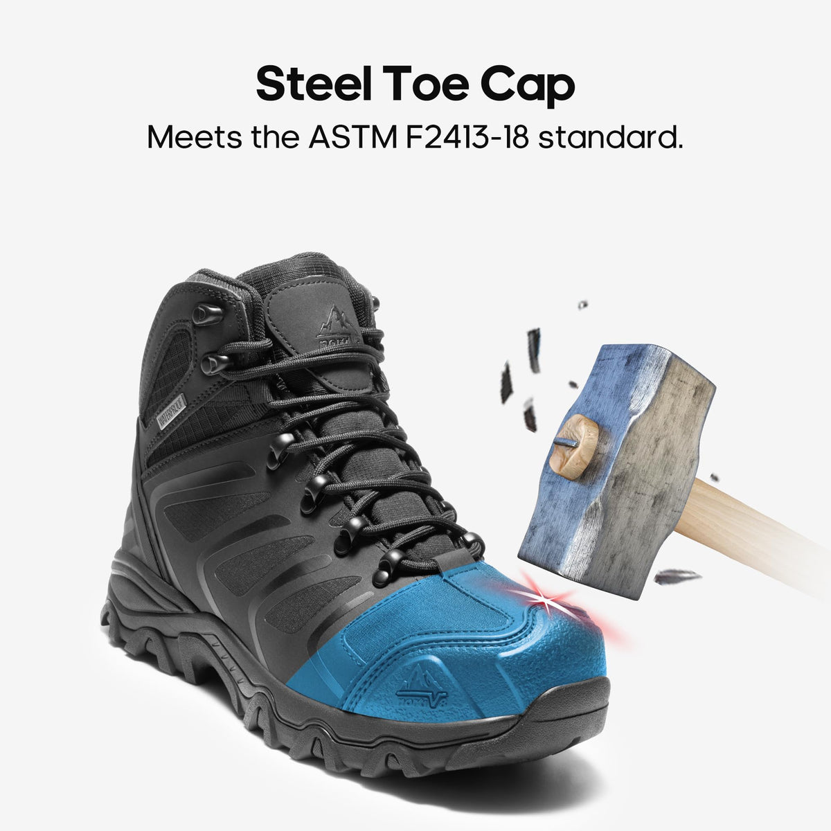 Waterproof Steel Toe Work Boots N538939