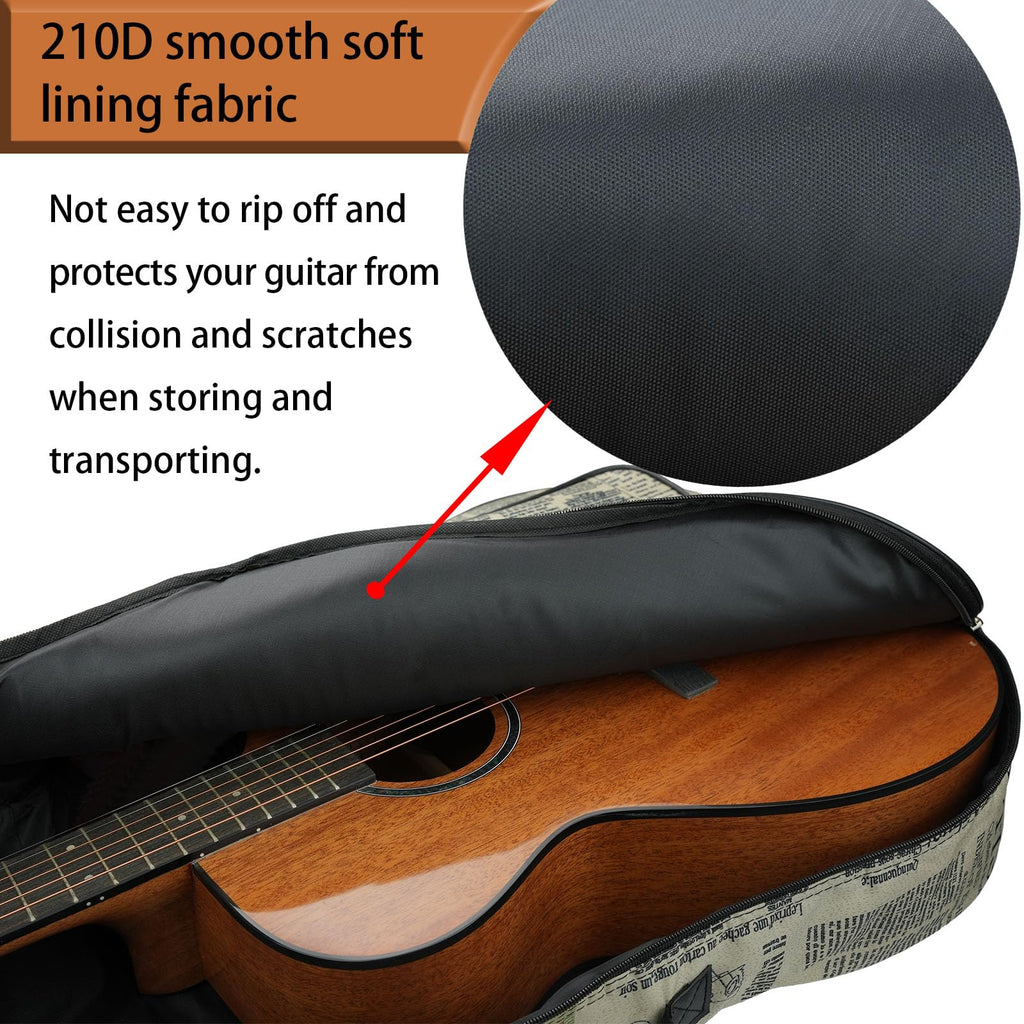 36/38 Inch Acoustic Guitar Gig Bag with 6mm Padding S9095