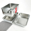 Stainless Steel Sifting Cat Litter Box U27042
