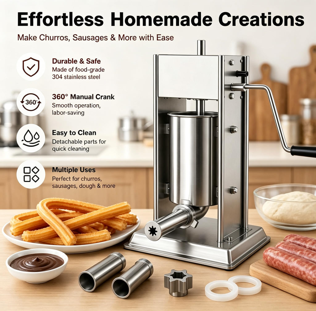 3-in-1 Manual Sausage Stuffer 15LB Q8011