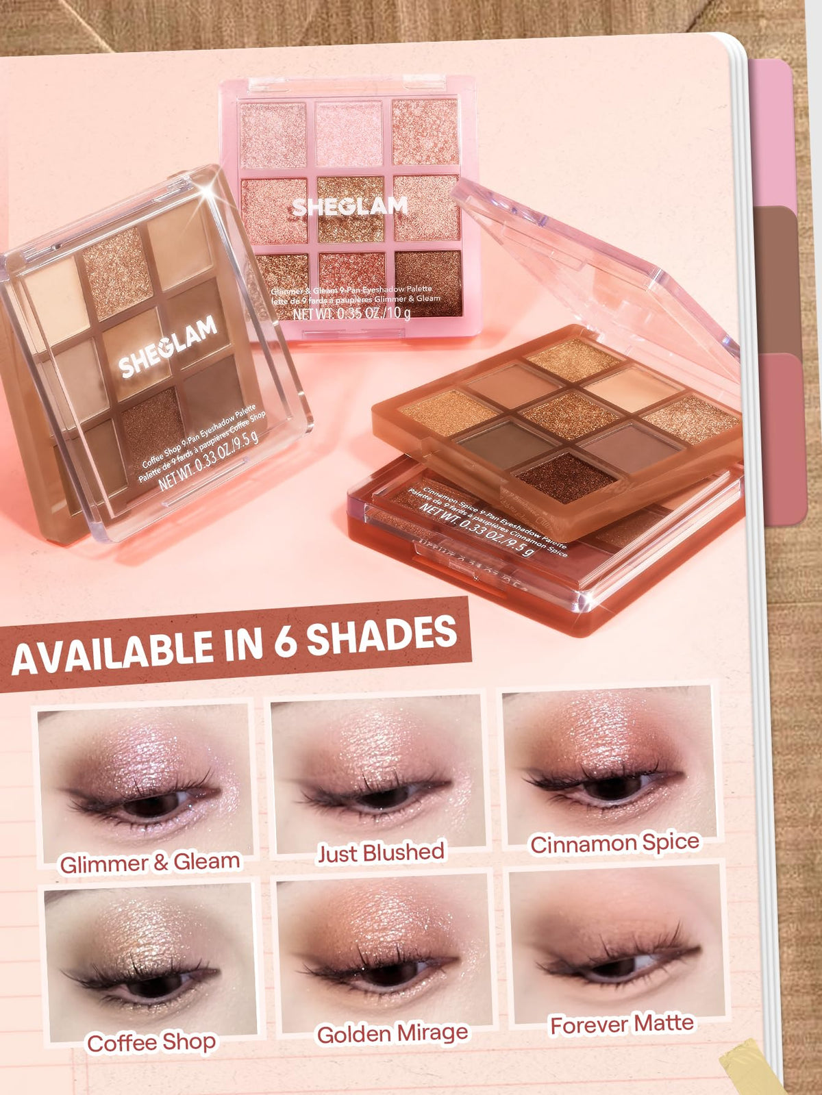 9-Color Shimmer & Matte Eyeshadow Palette Q9781