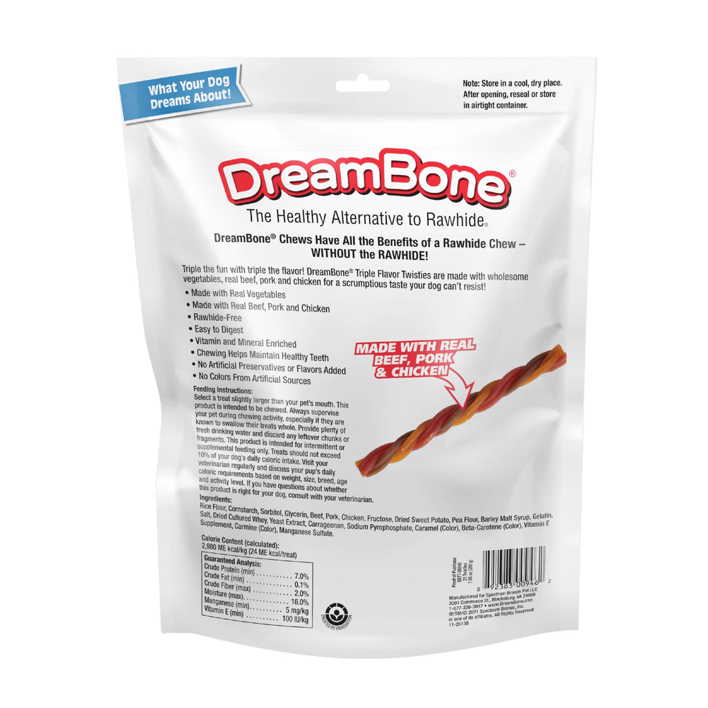 Rawhide-Free Dog Treats with Real Protein, 25 Count X187912