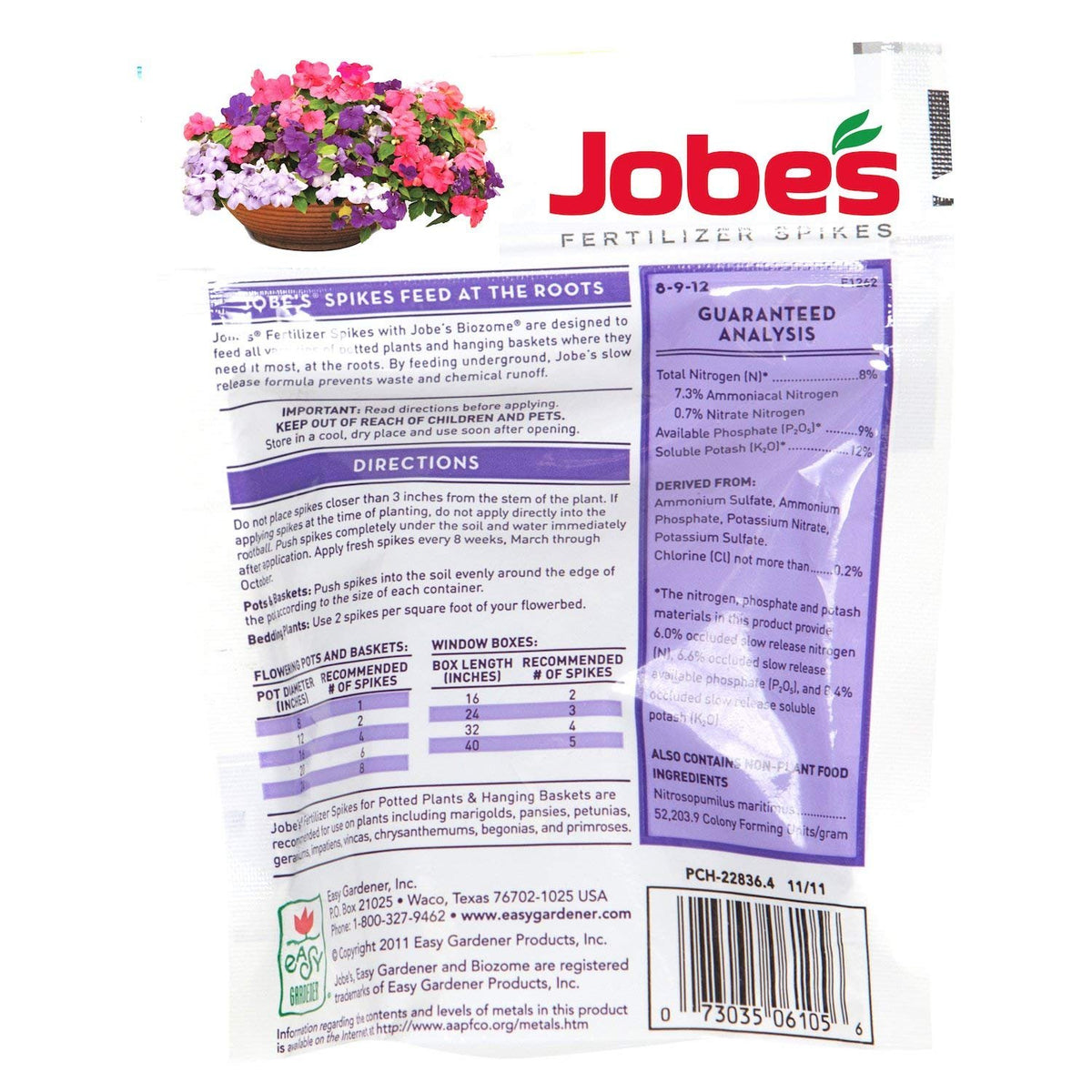 Time Release Fertilizer Spikes 18 Spikes 2 Pack G4382