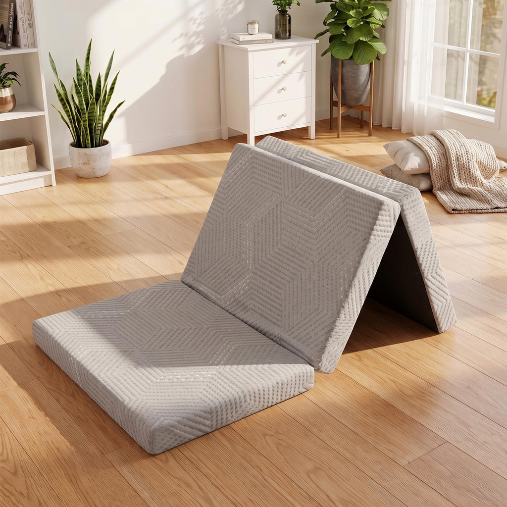 4 Inch Tri-Fold Gel Memory Foam Mattress C643861