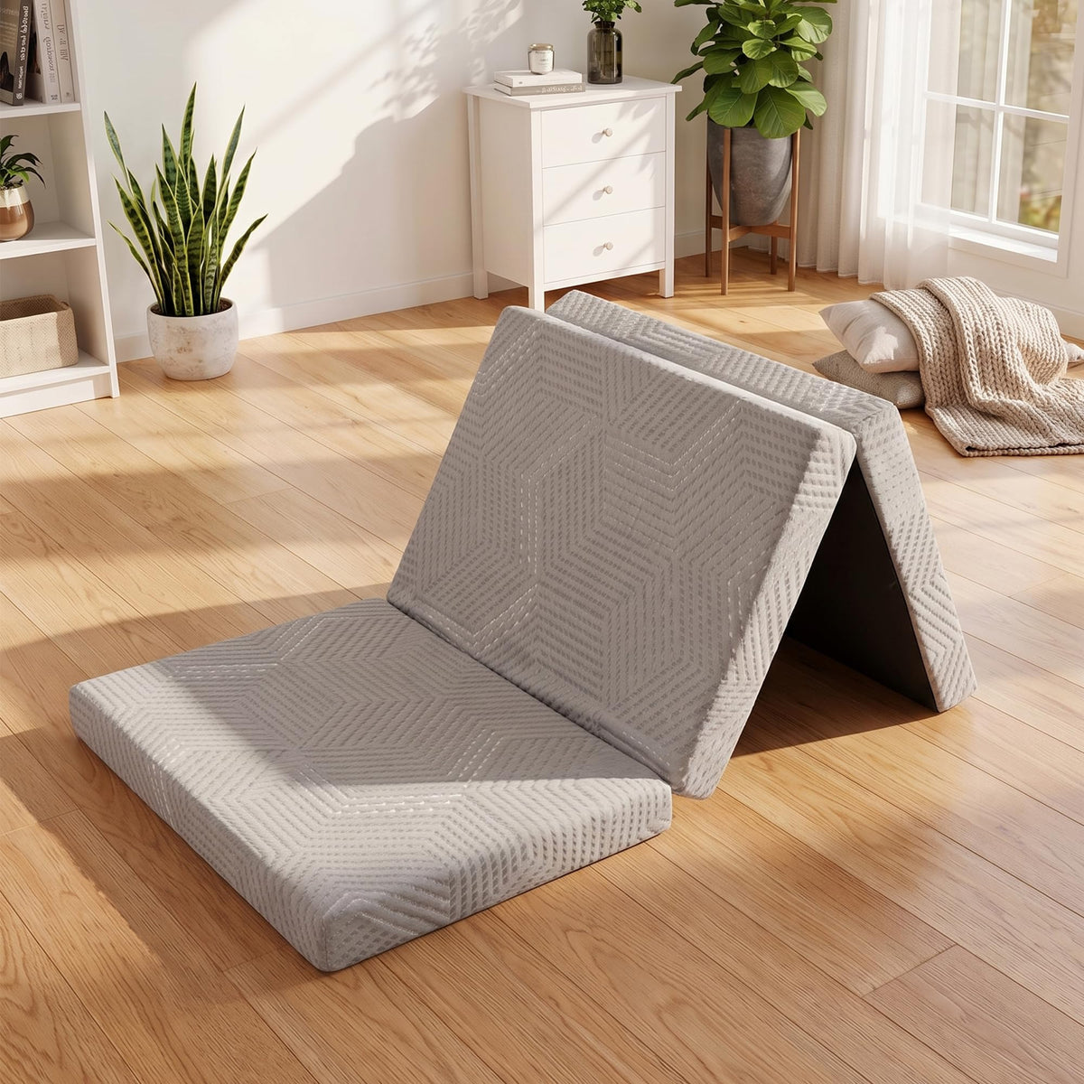 4 Inch Tri-Fold Gel Memory Foam Mattress C643861