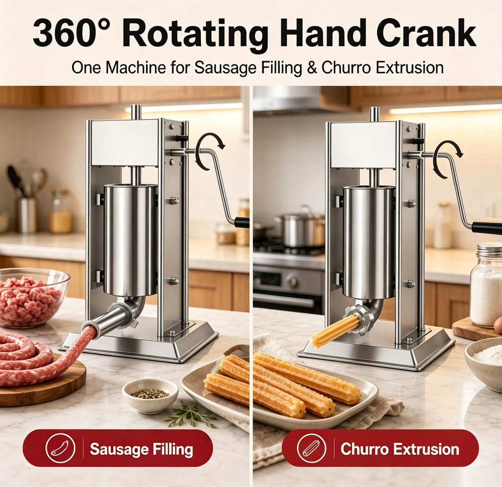 3-in-1 Manual Sausage Stuffer 15LB Q8011
