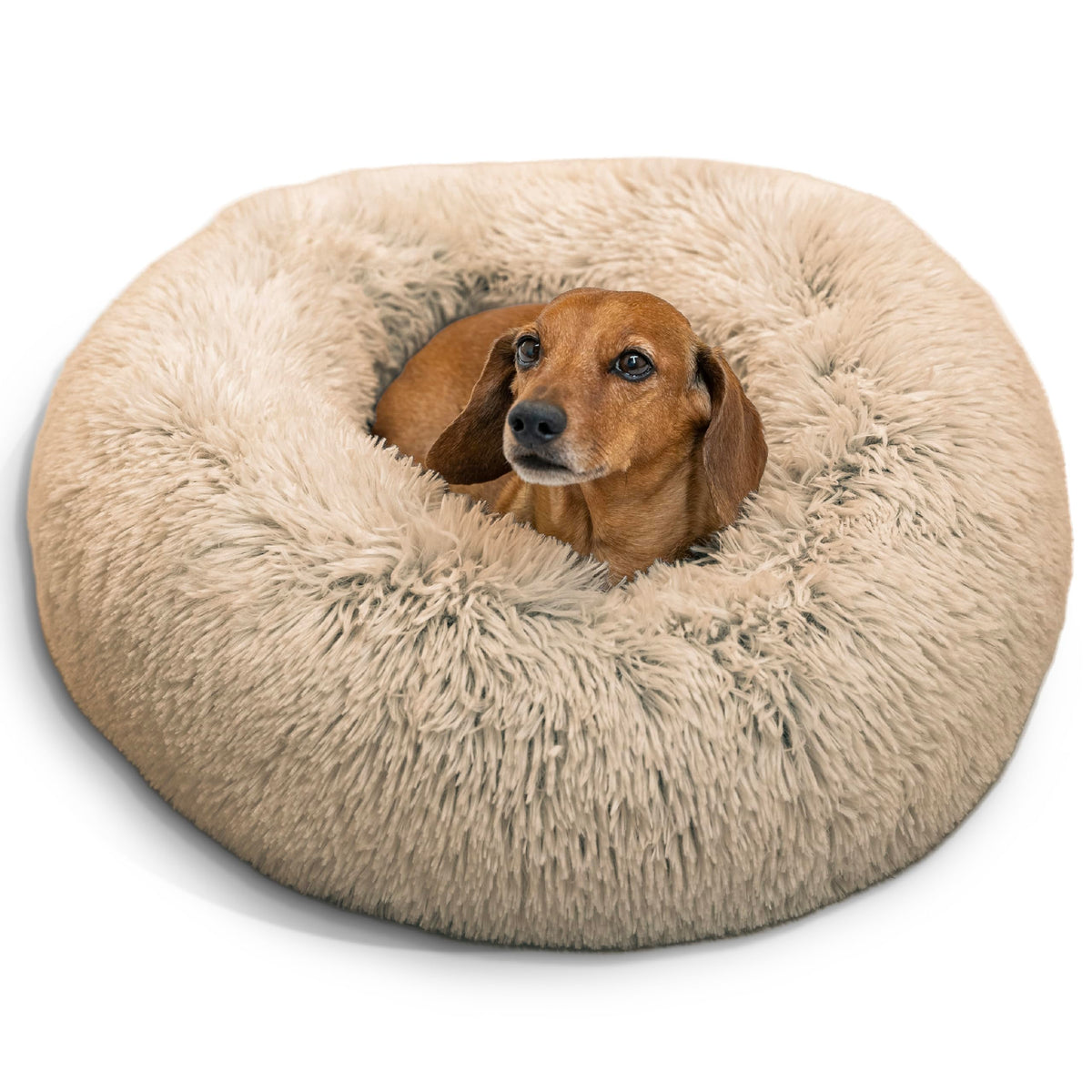 Small Taupe Dog Bed M369