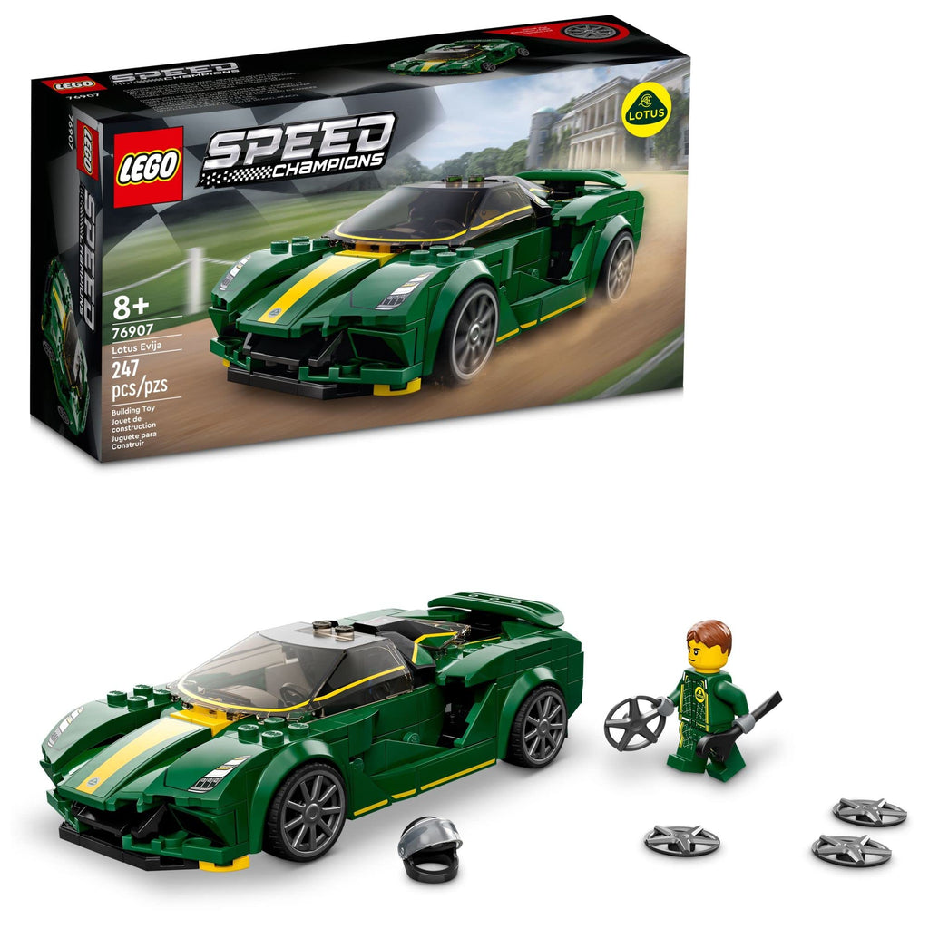 Race Car Toy Model with Racing Driver Minifigure J6244