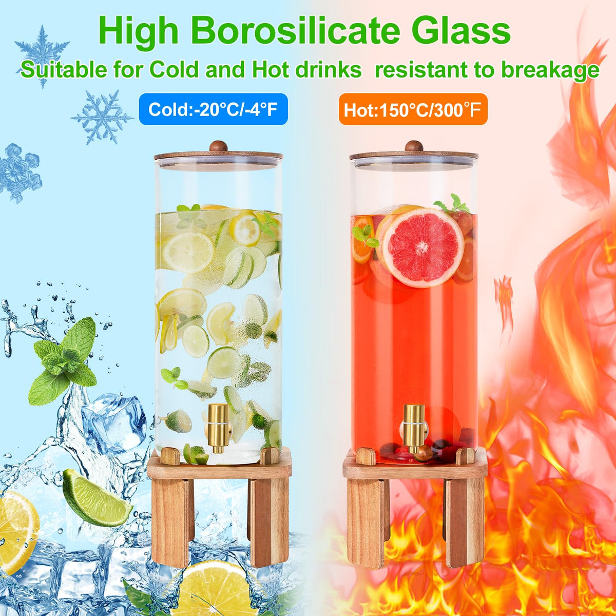 2 Gallon Drink Dispenser with Stand W608414