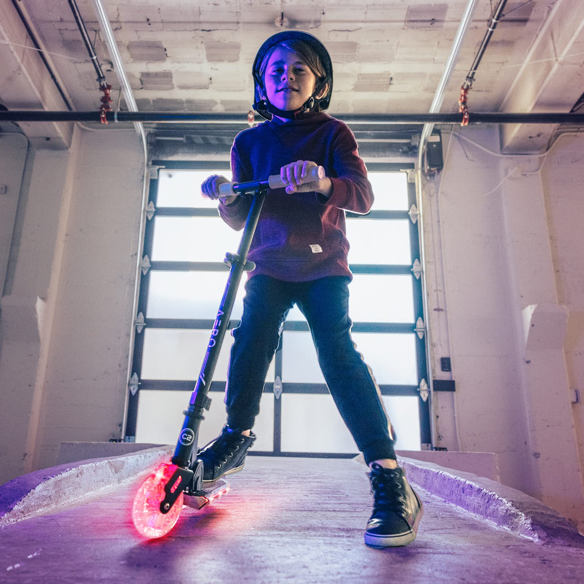 Two-Wheel Kick Scooter for Kids 5-8 with RGB Lights G345