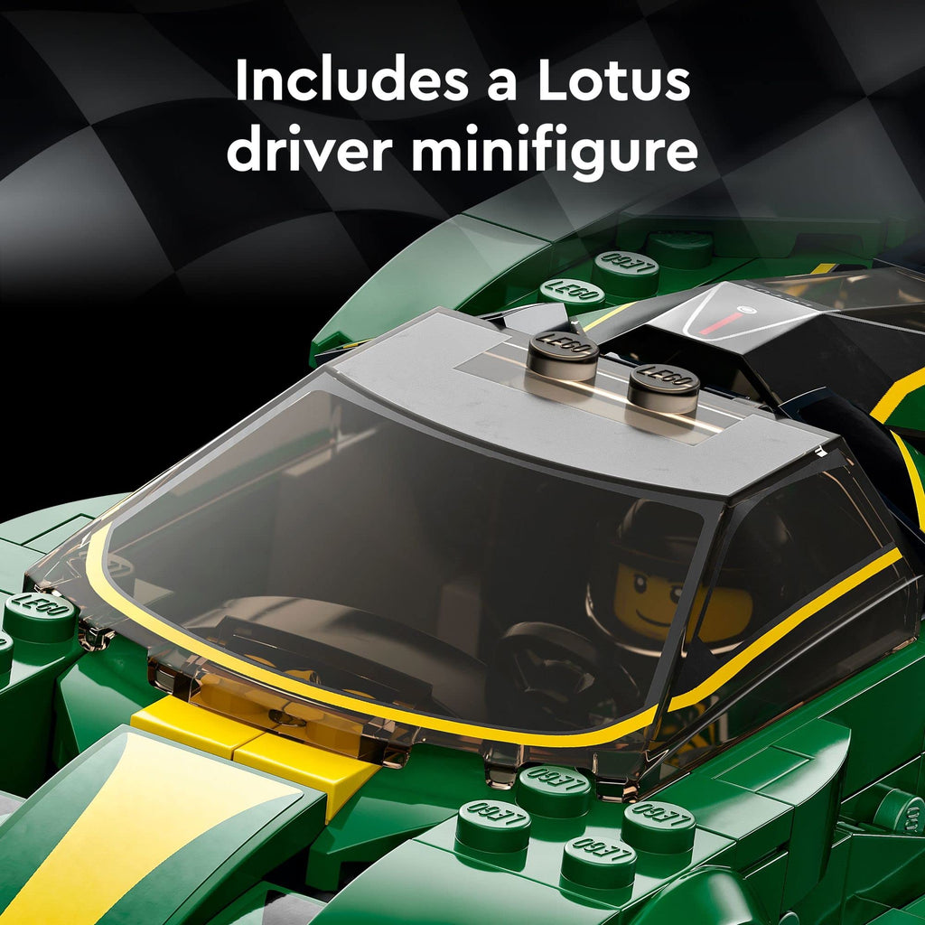 Race Car Toy Model with Racing Driver Minifigure J6244